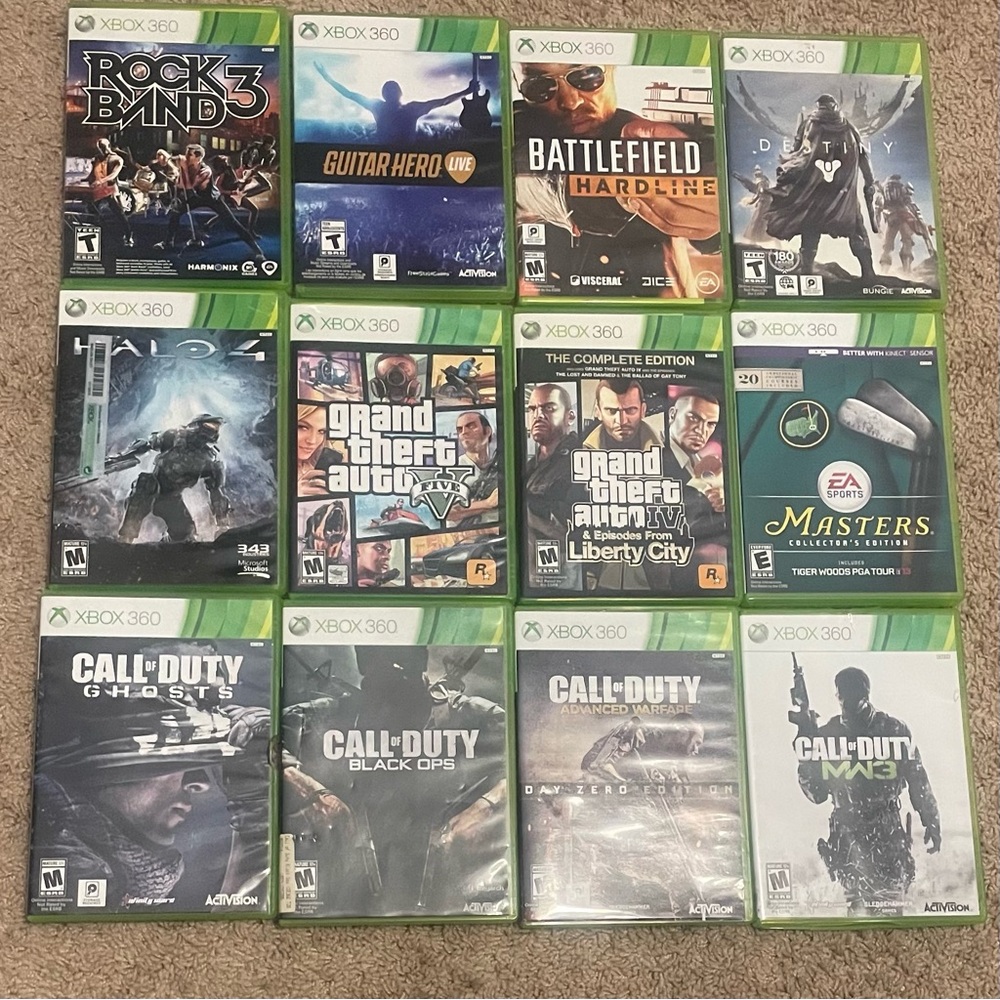 Xbox 360 Bundle of 12 Games
